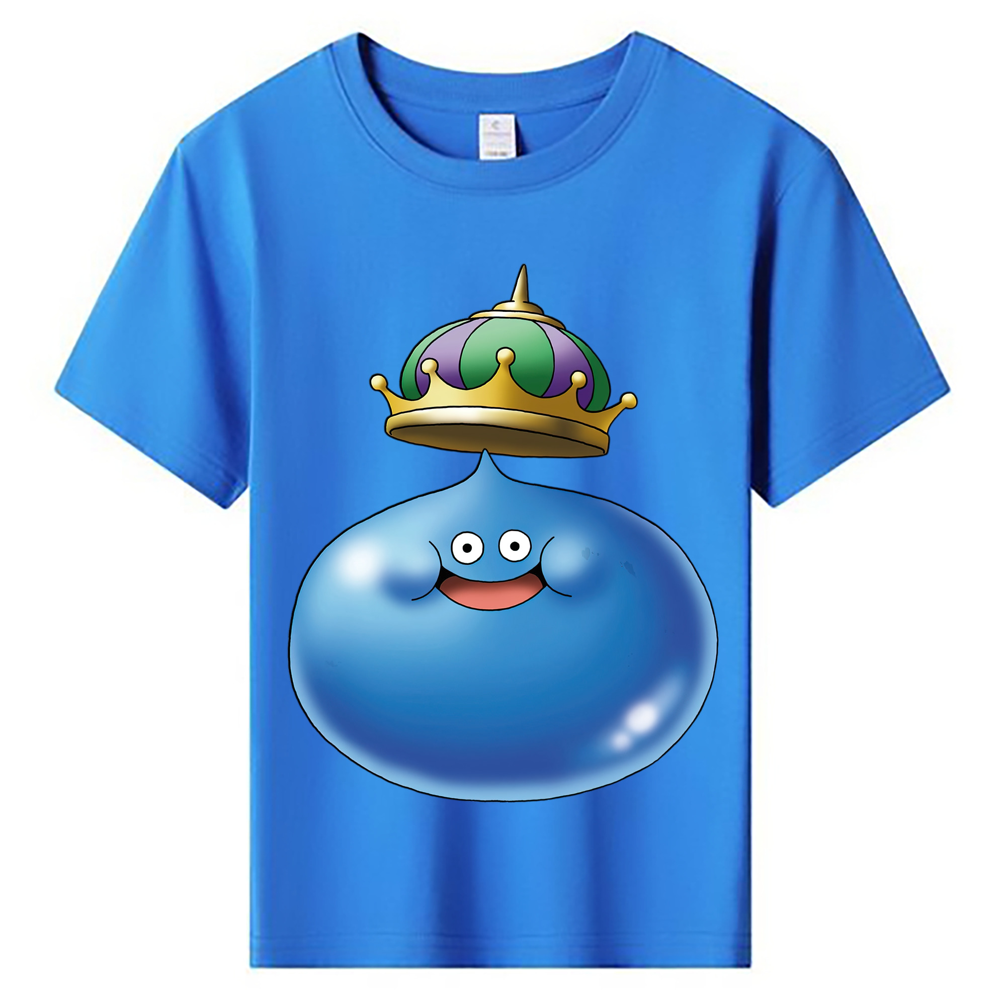 （画像用） ドラゴンクエスト Doragon Kuesuto Dragon Quest 綿100％キッズTシャツ（フロントプリント）